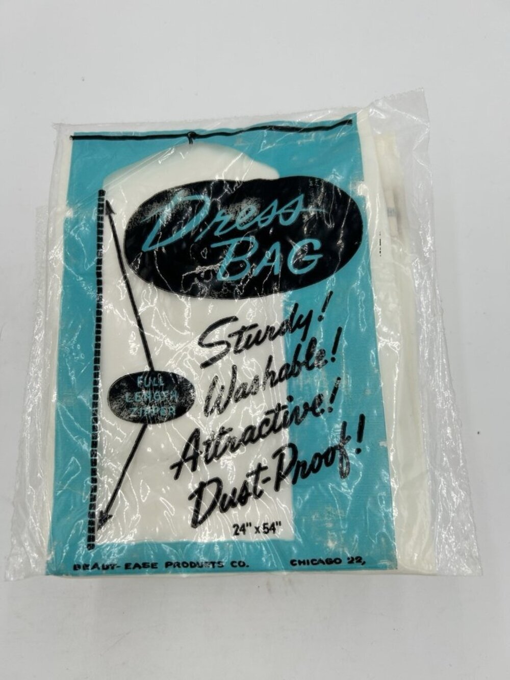 Beaut-Ease Products Dress Bag 24" x 54" Storage Full Length NEW Sealed Vintage